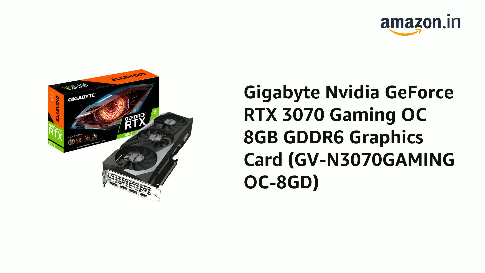 Amazon.in: Buy GIGABYTE Nvidia GeForce RTX 3070 pci_e_x16 Gaming
